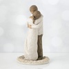 image:imageWillow Tree Anniversary Sculpted HandPainted Cake Topper  Cast from a Susan Lordi Original Carving Carved Flower Base LeadFree and FoodSafe Materials Sentiment on Enclosure CardTogether