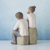 image:imageWillow Tree Brother and Sister Sculpted HandPainted Figure  Cast from a Susan Lordi Original Carving Celebrates Close Bonds Meaningful Relationships Thoughtful Keepsake Gift IdeaMy sister
