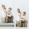 image:imageWillow Tree Brother and Sister Sculpted HandPainted Figure  Cast from a Susan Lordi Original Carving Celebrates Close Bonds Meaningful Relationships Thoughtful Keepsake Gift IdeaMy sister