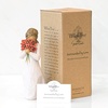 image:imageWillow Tree Grandmother Sculpted HandPainted Figure  Cast from a Susan Lordi Original Carving Gift Expressing Love and Caring Includes Enclosure Card Display on MantelRedorange Flowers