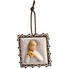 image:imageWillow Tree Heart of Gold MetalEdged Ornament Sculpted HandPainted Bas Relief  Sentimental Keepsake Gift for Loved Ones Cast from a Susan Lordi Original Carving Cast Resin Ready to HangKindness Girl MetalEdged