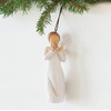 image:imageWillow Tree Just for You Ornament Sculpted HandPainted Figure  Celebrating Friendship and Sentiment Cast from a Susan Lordi Original Carving Cast Resin Keepsake Ready to HangLots of Love