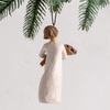 image:imageWillow Tree Just for You Ornament Sculpted HandPainted Figure  Celebrating Friendship and Sentiment Cast from a Susan Lordi Original Carving Cast Resin Keepsake Ready to HangSurrounded by Love