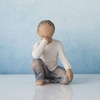 image:imageWillow Tree Kindness Girl Sculpted HandPainted Figure  Celebrates a Childs Spirit Family Grouping Keepsake Cast from a Susan Lordi Original Carving Includes Enclosure CardDarker Skin Tones  Hair Color