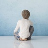 image:imageWillow Tree Kindness Girl Sculpted HandPainted Figure  Celebrates a Childs Spirit Family Grouping Keepsake Cast from a Susan Lordi Original Carving Includes Enclosure CardDarker Skin Tones  Hair Color