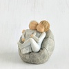 image:imageWillow Tree Our Gift Figure HandPainted Couple Newborn Shelf Decor  HandPainted Resin Figurine Sculpted by Artist Susan Lordi Celebrates Loving Family Relationships Family GroupingFather and Daughter