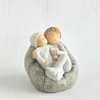 image:imageWillow Tree Our Gift Figure HandPainted Couple Newborn Shelf Decor  HandPainted Resin Figurine Sculpted by Artist Susan Lordi Celebrates Loving Family Relationships Family GroupingFather and Daughter