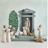 image:imageWillow Tree Peace on Earth Sculpted HandPainted Figure  Part of the Willow Tree Nativity Collection Designed by Artist Susan Lordi Heirloom Keepsake Display on Shelf or MantelMetal Star Backdrop