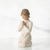 image:imageWillow Tree Quietly Sculpted HandPainted Figure  Cast from a Susan Lordi Original Carving Gift Offering Comfort Peace Support and Inner Strength Includes Enclosure CardPrayer of Peace Lighter Skin