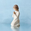 image:imageWillow Tree Quietly Sculpted HandPainted Figure  Cast from a Susan Lordi Original Carving Gift Offering Comfort Peace Support and Inner Strength Includes Enclosure CardPrayer of Peace Lighter Skin