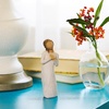 image:imageWillow Tree Quietly Sculpted HandPainted Figure  Cast from a Susan Lordi Original Carving Gift Offering Comfort Peace Support and Inner Strength Includes Enclosure CardHere for You