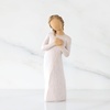 image:imageWillow Tree Quietly Sculpted HandPainted Figure  Cast from a Susan Lordi Original Carving Gift Offering Comfort Peace Support and Inner Strength Includes Enclosure CardHere for You