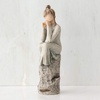 image:imageWillow Tree Quietly Sculpted HandPainted Figure  Cast from a Susan Lordi Original Carving Gift Offering Comfort Peace Support and Inner Strength Includes Enclosure CardPatience