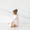 image:imageWillow Tree Quietly Sculpted HandPainted Figure  Cast from a Susan Lordi Original Carving Gift Offering Comfort Peace Support and Inner Strength Includes Enclosure CardSerenity