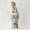 image:imageWillow Tree Quietly Sculpted HandPainted Figure  Cast from a Susan Lordi Original Carving Gift Offering Comfort Peace Support and Inner Strength Includes Enclosure CardPatience