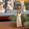 image:imageWillow Tree Song of Joy Angel Sculpted HandPainted Figure  Extends the Willow Tree Nativity Scene Designed by Artist Susan Lordi Heirloom Keepsake Display on Shelf or TableGentle Animals of The Stable