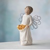image:imageWillow Tree Sunshine Sculpted HandPainted Angel Figure  Symbol of Protection Guidance and Comfort Cast from a Susan Lordi Original Carving Keepsake with Enclosure CardAntique