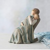 image:imageWillow Tree The Quilt Sculpted HandPainted Figure  Cast from a Susan Lordi Original Carving Heartfelt Gift Expressing Love and Warmth Display on Shelf Table or MantelAntique