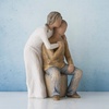 image:imageWillow Tree You and Me Sculpted HandPainted Figure  Cast from a Susan Lordi Original Carving Expression of Love and Caring Display on Shelf Table or Mantel Fitted Gift BoxYou and Me Dark
