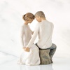 image:imageWillow Tree You and Me Sculpted HandPainted Figure  Cast from a Susan Lordi Original Carving Expression of Love and Caring Display on Shelf Table or Mantel Fitted Gift BoxAround You