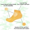 image:imageWomens Rayon from Bamboo Fiber Colored Sports Superior Wicking Athletic Ankle Socks  4 Pair Value PackYellow