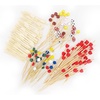image:image400 pcs Bamboo SkewerDecorative Cocktail Picks Assortment 01 Paddle Picks Knotted Picks and Mini Forks by BambooMNAssortment 02