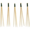 image:imageBambooMN  Bamboo Trident Picks  Brown Wire  for CateBrown Events Holidays Restaurants or Party Supplies  35  1000 PiecesGreen Wire
