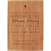 image:imageBambooMN  Custom Laser Engraved Baptism Plaque  79 x 55 x 075  Fear not I have Redeemed You  HorizontalFear Not  Vertical
