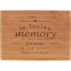 image:imageBambooMN  Custom Laser Engraved Memorial Plaque  79 x 55 x 075  Laurel WreathBurning Candle