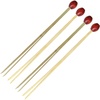 image:imageBambooMN  Decorative 35 Brown Ball Double Picks  100 Pieces100 Pieces