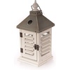 image:imageBambooMN 15 Decorative Wooden Farmhouse Lanterns  Large Rustic Lantern Candle Holders for Outdoor and Home  Brushed SageBrushed Grey