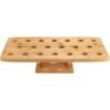image:imageBambooMN 163 Inch Natural Bamboo Wide Oblong Food Cone Display Tamaki Stand for Restaurants Catered Events Party or Buffets Holds up to 20 Cones 3 PiecesWide Oblong