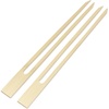 image:imageBambooMN 18mm Wide Bamboo Double Prong Fondue Sticks Barbecue Grilling Kabob Skewers 95 Long 100 Pieces100