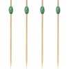 image:imageBambooMN 35 Decorative Green Bead Bamboo Appetizer and Hors DOeuvre Skewer Picks  300 Pieces35 Green Bead