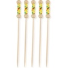 image:imageBambooMN 39 Decorative Bamboo Bright Yellow Braided String Cocktail Fruit Sandwich Picks Skewers for Catered Events Holidays Restaurants or Buffets Party Supplies 1000 PiecesYellow