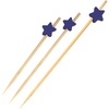 image:imageBambooMN 39 Decorative Red Star Bamboo Cocktail Fruit Sandwich Toothpicks Skewers for Catered Events Holidays Restaurants or Buffet Party Supplies 100 Pieces100