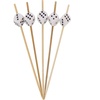 image:imageBambooMN 47 Decorative Dice Party End Bamboo Cocktail Fruit Sandwich Picks Skewers for Catered Events Holidays Restaurants or Buffets Party Supplies White 100 PiecesWhite