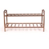 image:imageBambooMN 4Tier Bamboo Wood Shoe Rack for Entryway or Doorway  Brown Finish  Single Rack2tier Brown