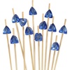 image:imageBambooMN 59 Decorative Acrylic Orange Gem End Bamboo Cocktail Fruit Sandwich Picks Skewers for Catered Events Holidays Restaurants or Buffets Party Supplies 300 PcsDark Blue
