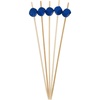 image:imageBambooMN 59 Decorative Dice Party End Bamboo Cocktail Fruit Sandwich Picks Skewers for Catered Events Holidays Restaurants or Buffets Party Supplies Assortment 100 PiecesBlue