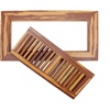 image:imageBambooMN 6 34 Inch x 12 58 Inch Strand Woven Bamboo Floor Register Air Vent Flat Cover  Tiger  2 CoversTiger