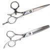 image:imageBambooMN 6 Japanese Stainless Steel 1820 Thinning Barber Shears Swivel Handle  1 UnitSet 97