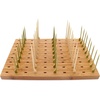 image:imageBambooMN 984 Bamboo Skewer Holder Food Display Stand Half Cut Skewers Stand w 20 Holes  Green  1 PieceRectangle  Natural