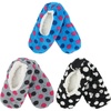 image:imageBambooMN Adult Womens Footies Slippers NonSlip Lined Home Travel Socks  Varies Style and Colors  Value PackAssortment a