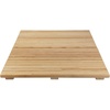 image:imageBambooMN Bamboo Bath Mat for Bathroom Spa Outdoor Shower Extra Large Square 24 x 24 x 13 AntiSlip Water Resistant Coating  1 Piece2