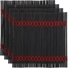 image:imageBambooMN Bamboo Slat Coasters  425 x 425  Black  12 CoastersBlack  Matchstick
