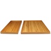 image:imageBambooMN Bamboo Tea Serving Coffee and Breakfast Tray Sets  Small amp Medium  2 Tray Set  Rounded Edge Trays2 Tray Set  Small and Medium  Straight Edge