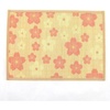 image:imageBambooMN Brand  Bamboo Slats Placemat with Matching Coaster  Floral Print Green Border  12 x 175  Chicken 4 pcsPeach Blossom  With Coaster