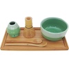 image:imageBambooMN Brand  Matcha Bowl Set Includes Bowl RestTea Whisk Chasaku Tea Spoon amp Tray 2 Sets Mint Green