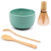 image:imageBambooMN Brand  Matcha Green Tea Whisk Set  Whisk  Scoop  Tea Spoon  Soft Light Green BowlGreen  Set